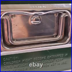 1977 Coleman Cooler 44 Quart Green Low Boy 5254-700 Cooler 22.5x13.5x12.5