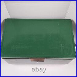 1977 Coleman Cooler 44 Quart Green Low Boy 5254-700 Cooler 22.5x13.5x12.5