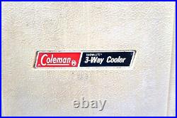 1977 Coleman Snow-Lite 3-WAY COOLER 26 x 16 x 16 with Inserts Stand Up Fridge