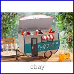 2 Qt. Antique Metal Camper Ice Chest