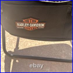 2-Rare Harley Davidson Folding Camp Chairs Cooler Carry Dealer Collectible NWT