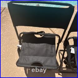 2-Rare Harley Davidson Folding Camp Chairs Cooler Carry Dealer Collectible NWT