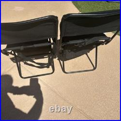 2-Rare Harley Davidson Folding Camp Chairs Cooler Carry Dealer Collectible NWT