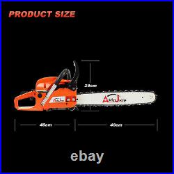 20 52cc Bar Gas Chainsaw Chain Saw 2 Cycle Engine withAluminum Crankcase Gasoline