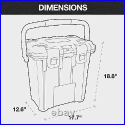 20 Quart Elite Cooler (Cement/White)