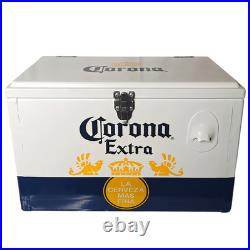 20L Corona Extra Beer Ice Cooler Box, Portable Metal Ice Chest for Camping Beach