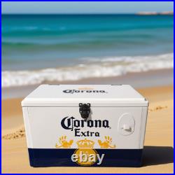 20L Corona Extra Beer Ice Cooler Box, Portable Metal Ice Chest for Camping Beach