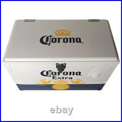 20L Corona Extra Beer Ice Cooler Box, Portable Metal Ice Chest for Camping Beach
