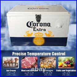 20L Corona Extra Beer Ice Cooler Box, Portable Metal Ice Chest for Camping Beach
