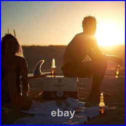 20L Corona Extra Beer Ice Cooler Box, Portable Metal Ice Chest for Camping Beach