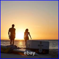 20L Corona Extra Beer Ice Cooler Box, Portable Metal Ice Chest for Camping Beach