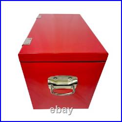 20L Retro Insulated Beverage Cooler with 4-Day Keep Cold Red and White Stripe