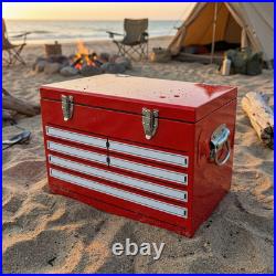 21Qt Heavy Duty Metal Cooler Box Hard Sided Ice Chest Men Gift Outdoor Camping
