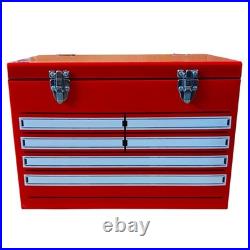 21Qt Red Metal Cooler Beach Camping Surf Trip Sand-Proof Coastal Party Ice Box