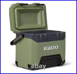 25 Quart Heavy Duty Green Ice Chest Rugged Construction Excellent Insulation