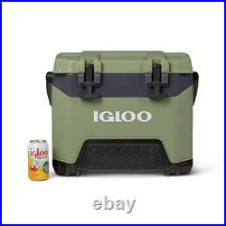 25 Quart Heavy Duty Green Ice Chest Rugged Construction Excellent Insulation