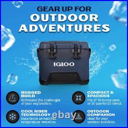 25 Quart Rugged Blue Ice Chest Heavy Duty Insulated Cooler for Outdoor Advent 25 Quart Rugged Blue Ice Chest Heavy Duty Insulated Cooler for Outdoor Advent