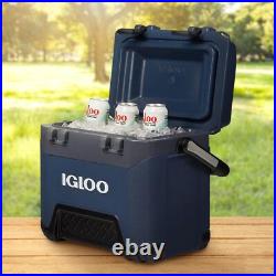25 Quart Rugged Blue Ice Chest Heavy Duty Insulated Cooler for Outdoor Advent 25 Quart Rugged Blue Ice Chest Heavy Duty Insulated Cooler for Outdoor Advent