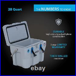 28 Quart High Performance Drinks Cooler Outdoor Camping Gear Multi-Functional US