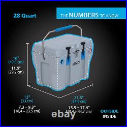 28 Quart High Performance Drinks Cooler Outdoor Camping Gear Multi-Functional US