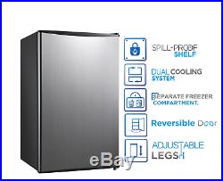 3.3 Cu Ft Mini Fridge Small Refrigerator Freezer Compact Cooler Single Door NEW