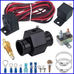 30 Row Trans-mission Oil Cooler 9 Fan 40mm In-line Hose Fitting Temp Switch Kit