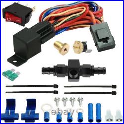 30 Row Transmission Oil Cooler Fan 10an Hose Fitting 180f Temperature Switch Kit