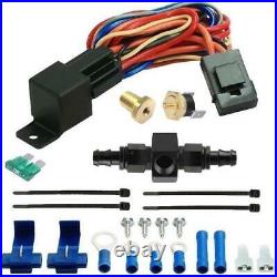 34 Row Transmission Oil Cooler Fan 10an Hose Fitting 180f Temperature Switch Kit