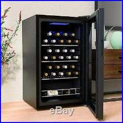 35 Bottles Thermoelectric Wine Cooler Chiller Cellar Refrigerator Freestanding