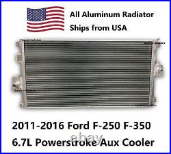 3ROW Aluminum Auxiliary Radiator 2011-2016 Ford F250 F350 6.7L Cooler HPR814-3R