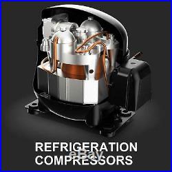 48 Bottles Freestanding Dual Zone Wine Cooler Fridge Compressor Refrigeration