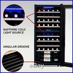 48 Bottles Thermoelectric Wine Cooler Fridge Refrigerator Chiller Cellar Metal