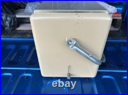 50's Schlitz Cooler Beer Metal Cronstroms Picnic Ice Chest, Tray and Beach Towel