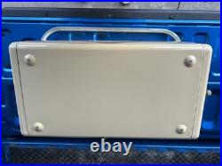 50's Schlitz Cooler Beer Metal Cronstroms Picnic Ice Chest, Tray and Beach Towel