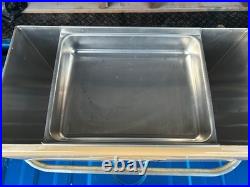 50's Schlitz Cooler Beer Metal Cronstroms Picnic Ice Chest, Tray and Beach Towel