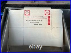 50's Schlitz Cooler Beer Metal Cronstroms Picnic Ice Chest, Tray and Beach Towel