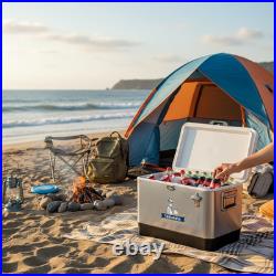 54QT Stainless Steel Cooler Yakimoto Large Beach Picnic Ice Box Outdoor Beverage