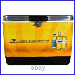 54Qt Large Capacity Heavy Duty Metal Cooler Box for Camping Fishing Pinnic BBQ