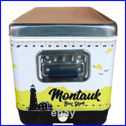 54Qt Portable Cooler Stainless Steel Ice Chest for Camping, Backyard & Outdoor