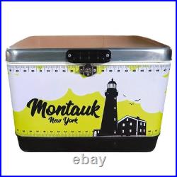 54Qt Portable High-Capacity Camping Essential Cooler, Stainless Steel Ice Chest