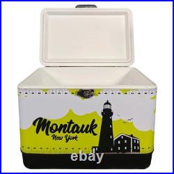 54Qt Portable High-Capacity Camping Essential Cooler, Stainless Steel Ice Chest