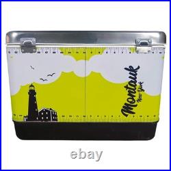 54Qt Portable High-Capacity Camping Essential Cooler, Stainless Steel Ice Chest