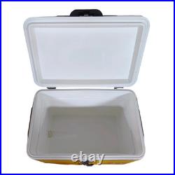 54Qt Stainless Steel Beach Cooler, Sand-Proof Outdoor Ice Box for Seaside Picnic