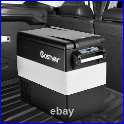 55 Qt Portable Refrigerator Large Electric Car Cooler Compressor Freezer Camping