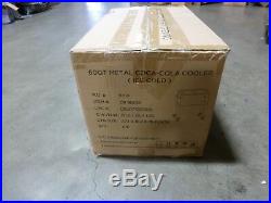 60 qt Metal Coca-Cola Cooler Ice Cold FREE SHIPPING