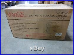 60 qt Metal Coca-Cola Cooler Ice Cold FREE SHIPPING