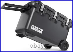 64Qt Wheeled Hard Cooler with Metal Buckles Insulated Ice Chest for Camping & Beac 64Qt Wheeled Hard Cooler with Metal Buckles Insulated Ice Chest for Camping & Beac