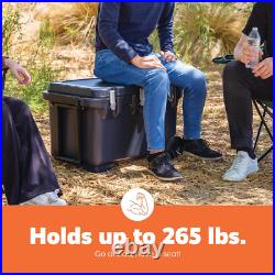 64Qt Wheeled Hard Cooler with Metal Buckles Insulated Ice Chest for Camping & Beac 64Qt Wheeled Hard Cooler with Metal Buckles Insulated Ice Chest for Camping & Beac