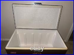 70s Vintage Colman Brow Cooler Ice Chest 28x15.5x16 Metal Handles