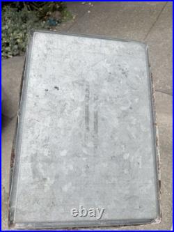 7Up Vintage Metal Cooler 1950s Progress Refrigerator Co Ice Chest Steel w Tray